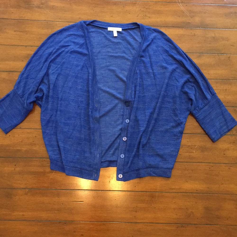 dELiA*s blue slouchy cardigan